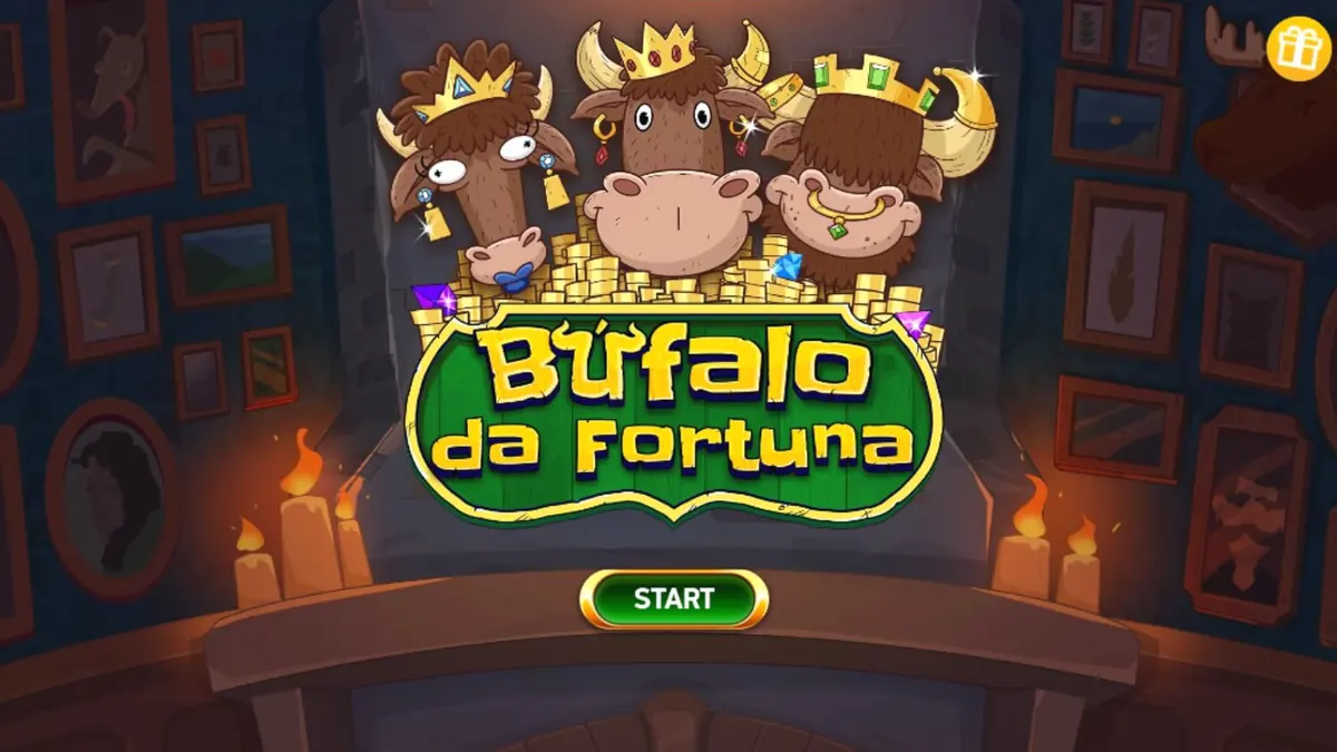Buffalo da Fortuna slot machine interface na may temang American frontier